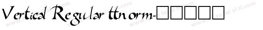 Vertical Regular ttnorm字体转换
